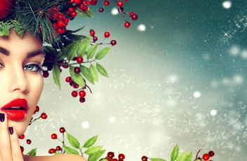 bigstock-Christmas-Woman-Makeup-Winter-156402224