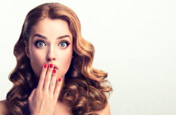 Woman-looking-surprised