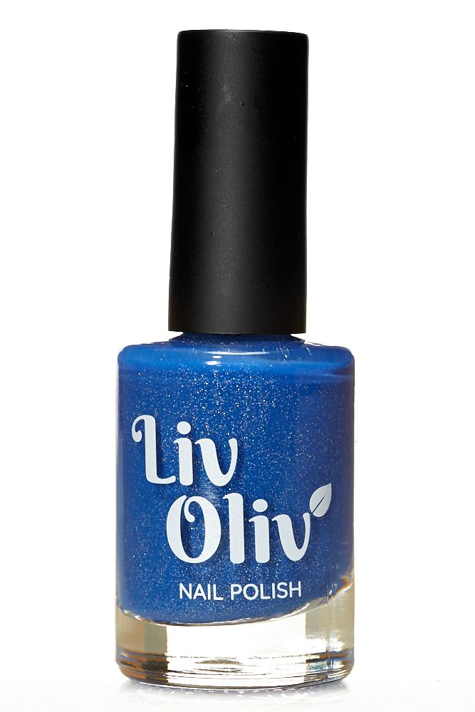 Black to Blue thermal cruelty free nail polish hot state