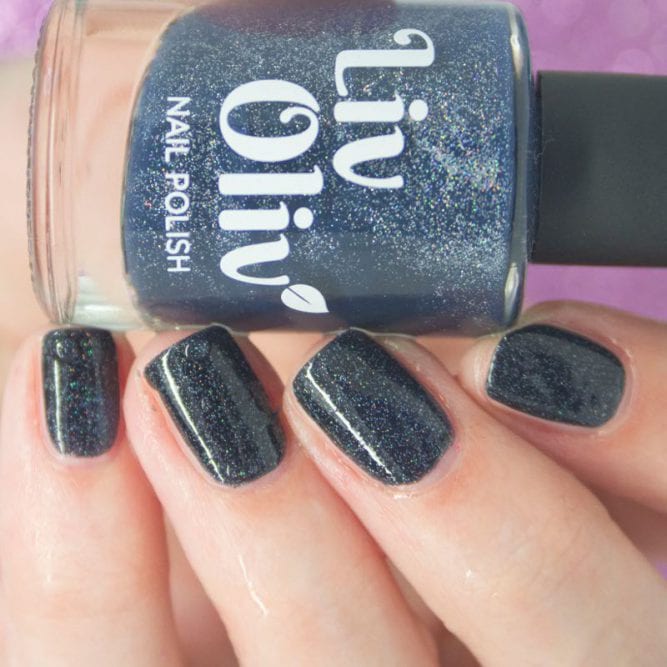thermal cruelty free nail polish black to blue