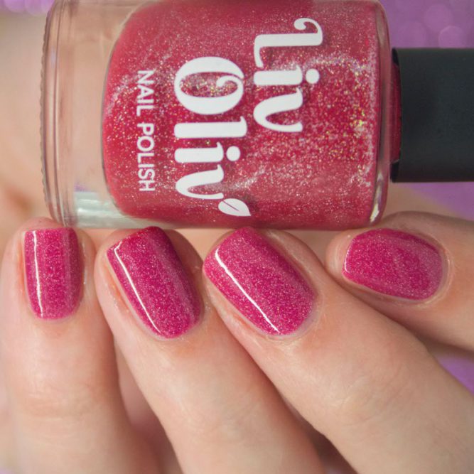 red to pink thermal cruelty free nail polish